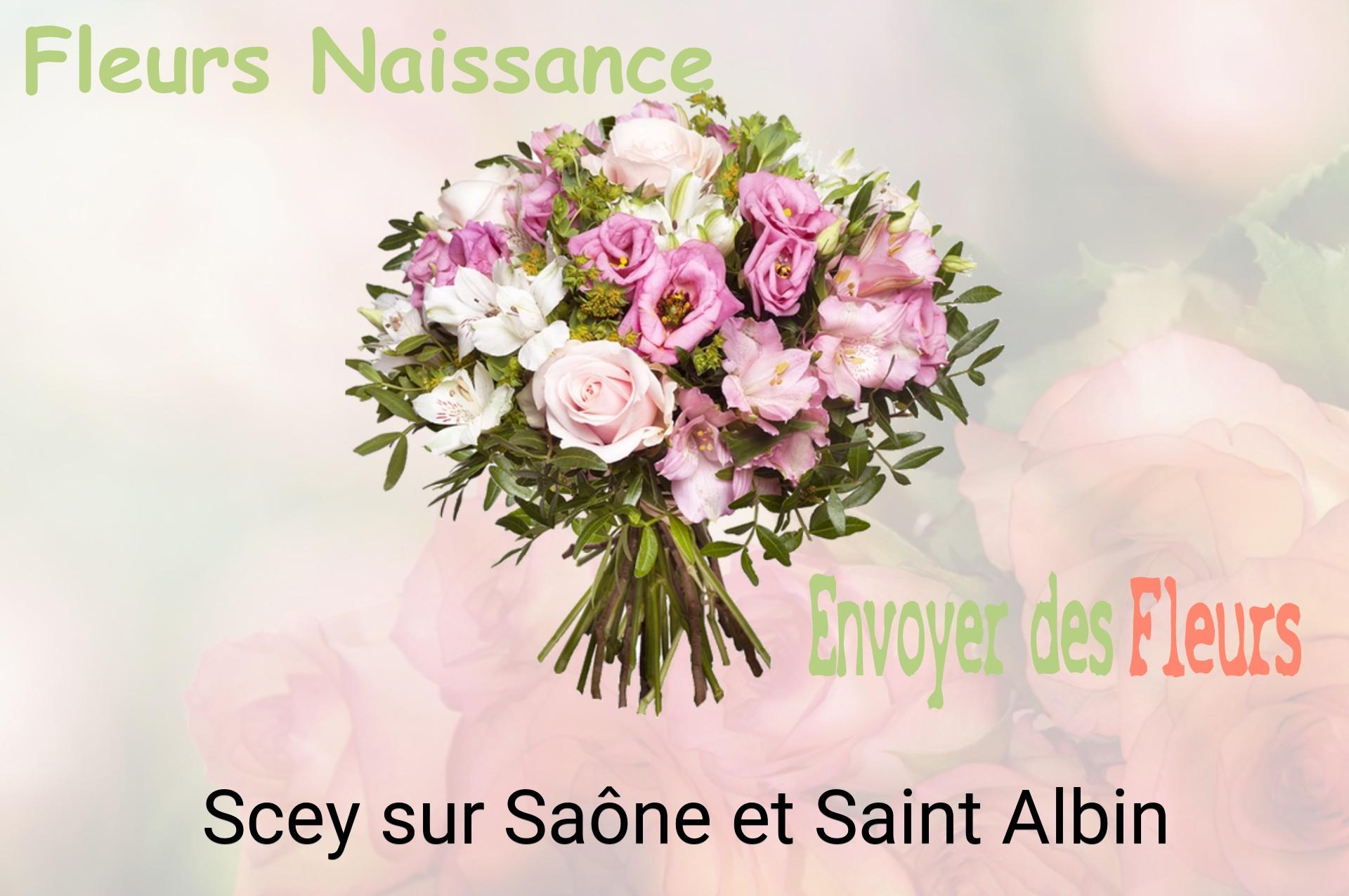 Bouquet de fleurs de naissance livré à Scey-sur-Saône-et-Saint-Albin